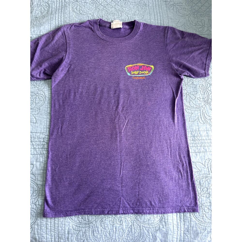 Men Ron Jon Cozumel Shirt Size Small Purple Pre owned